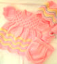 Baby Girl's 4 Piece Knitted Dress Set, Prem Sizes Available, Custom Make - Image 1
