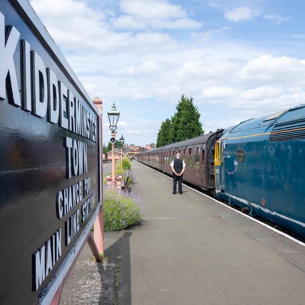 Waiting at Kidderminster photo print