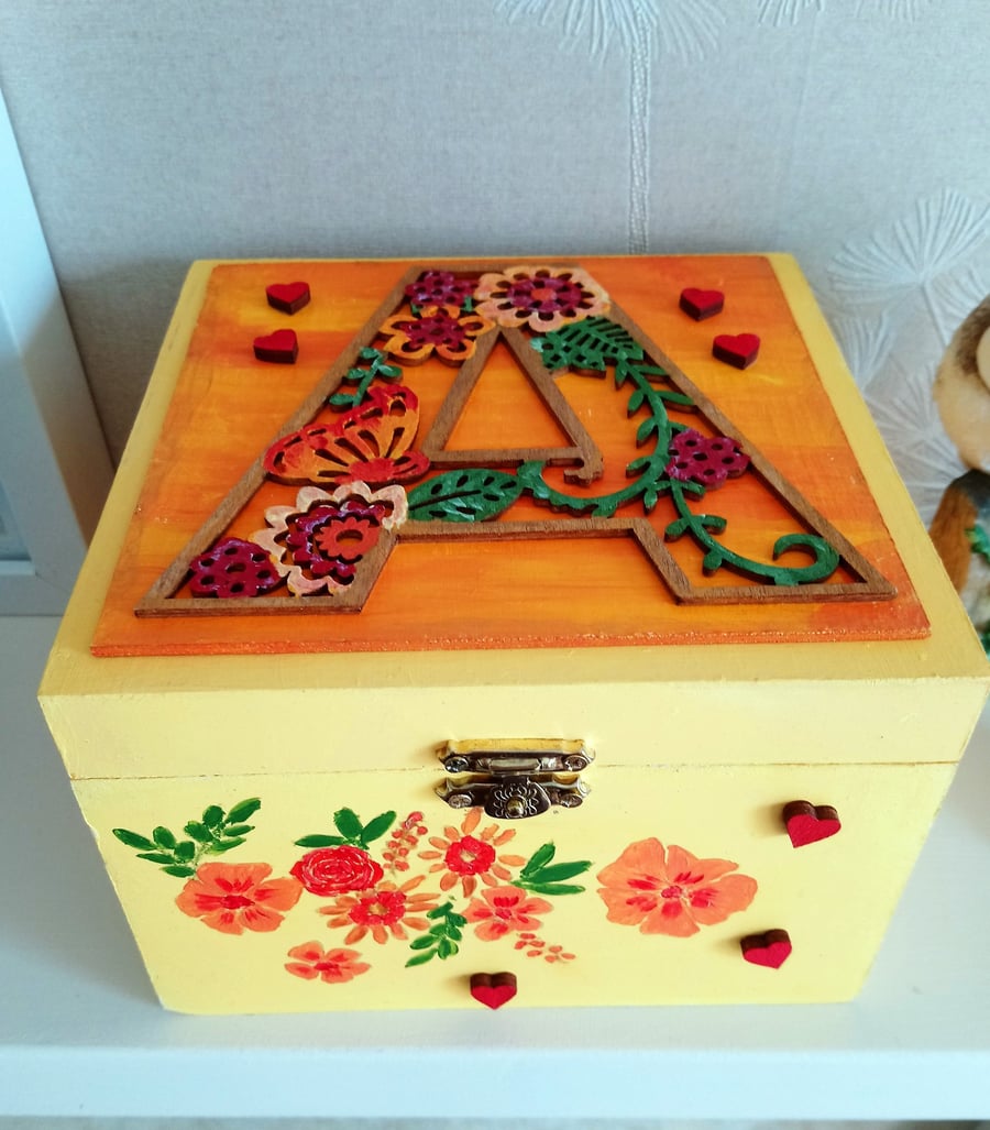 MADE TO ORDER Decorative Memory Trinket Keepsake Box