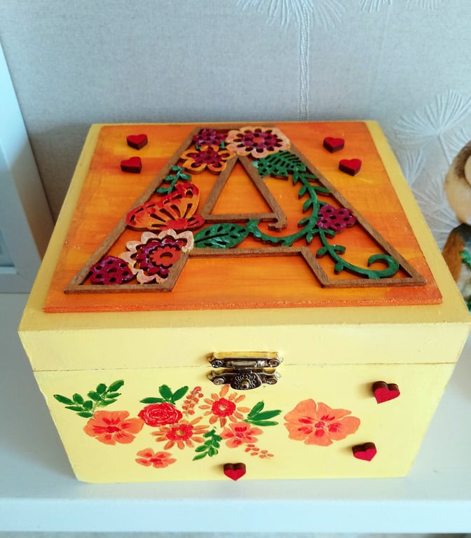 MADE TO ORDER Decorative Memory Trinket Keepsake Box
