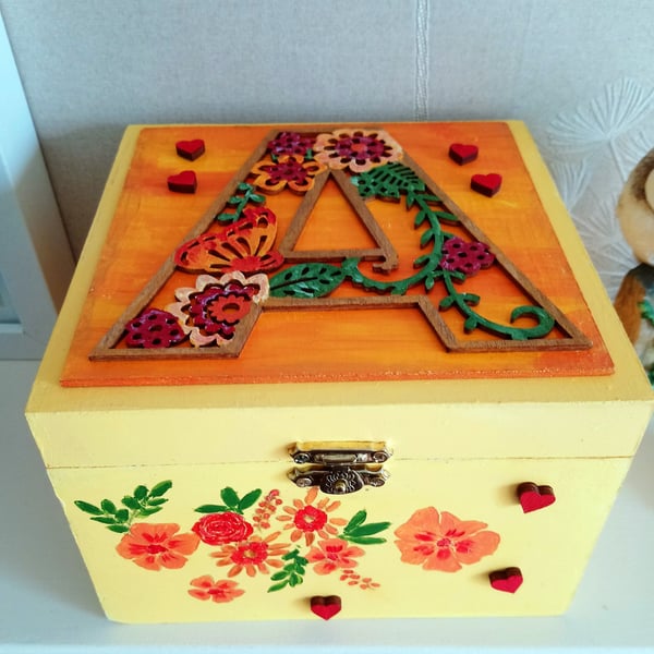 MADE TO ORDER Decorative Memory Trinket Keepsake Box