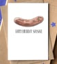 Happy Birthday Sausage Card - Image 1