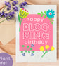 Plantable Wildflower Birthday Card, Eco Friendly Gift, Handmade in the UK