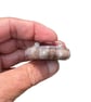 Needle felted spiral brooch in shades of beige and brown - Image 4
