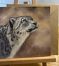 6 x 6 inch Snow Leopard Card