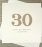 SALE Perfectly Imperfect - Half price handmade 30th birthday card - personalised - Image 3