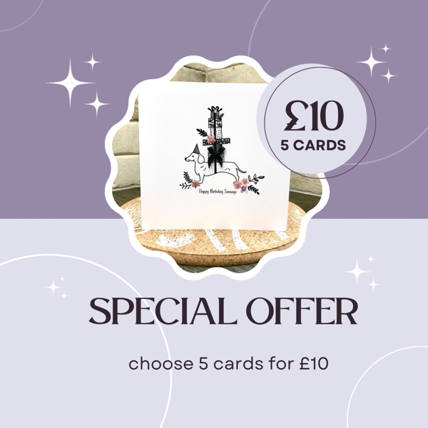 Special Offer - Select 5 cards for a special price