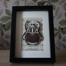 Goliath Beetle - Hand Painted Wooden Art