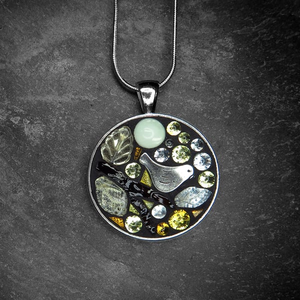 'Autum Glow' - Mosaic pendant