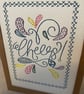 Handmade embroidered greetings card  - Image 2