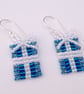 Blue Christmas Present Earrings - Image 3