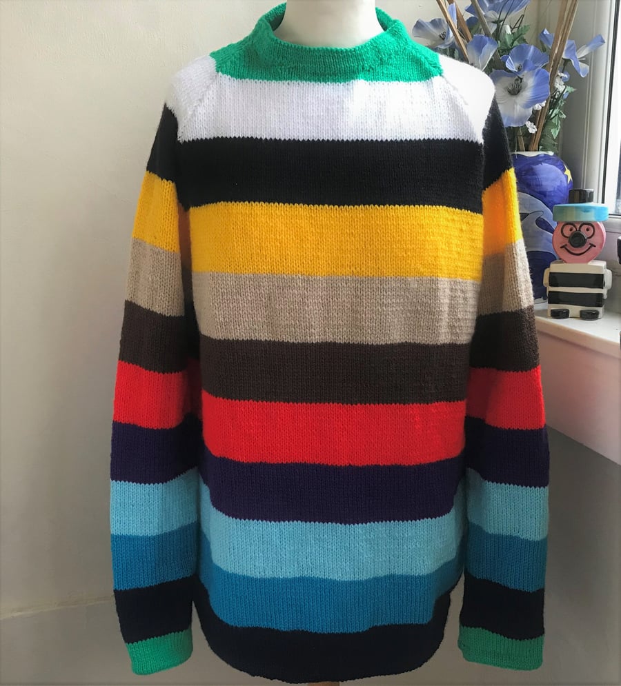 Calypso Hand Knitted Jumper Retro Style