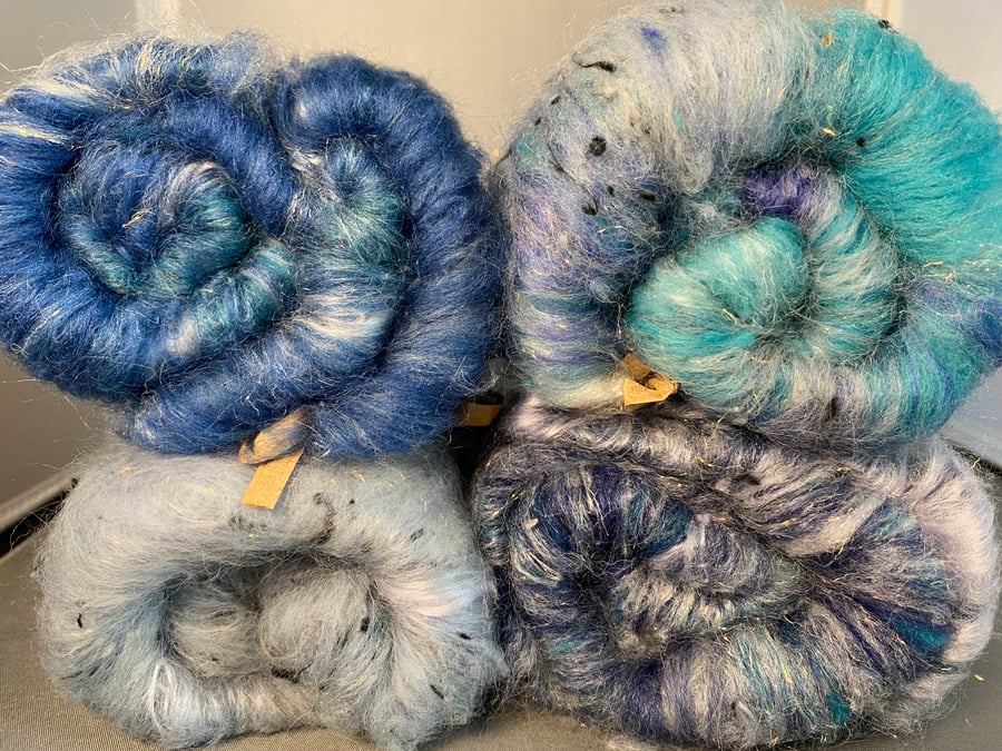 4 mini art batts - 100g total