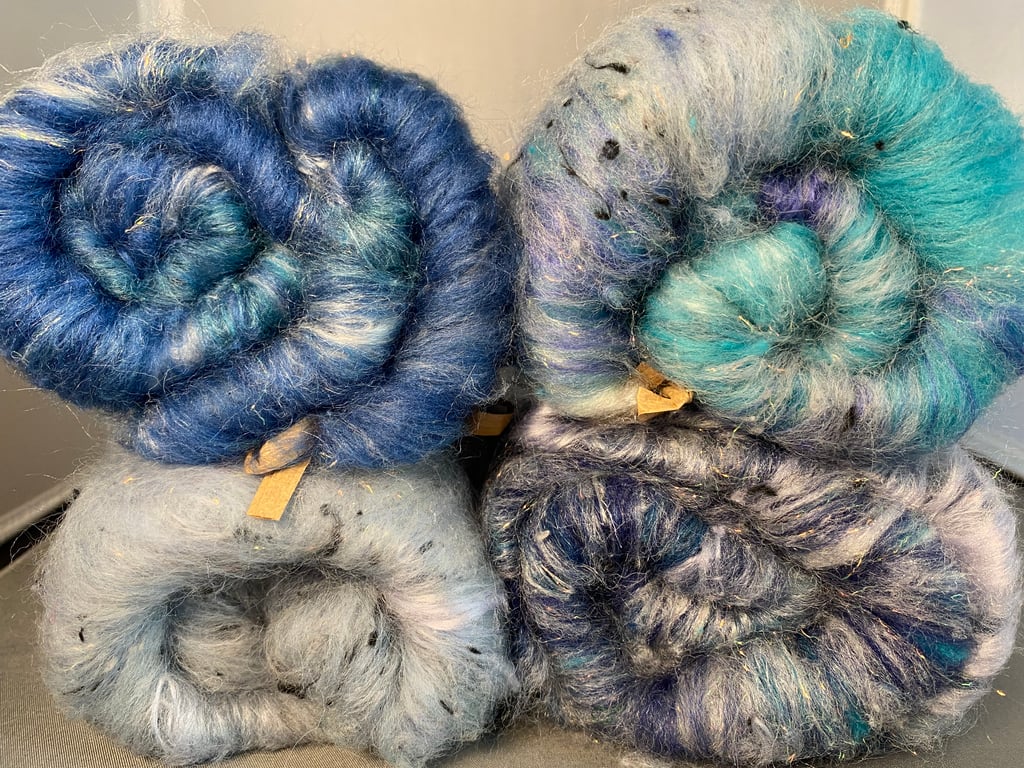 4 mini art batts - 100g total