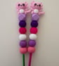 Character beaded crochet hook  Axolotl