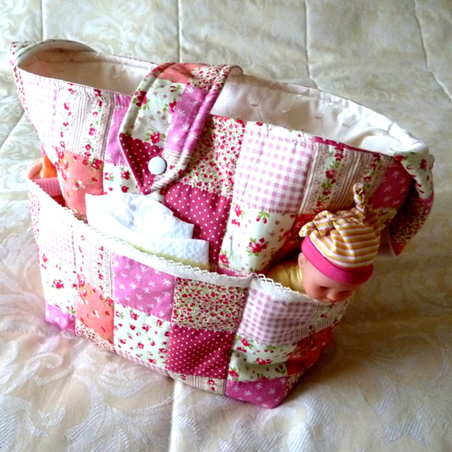 Doll's Nappy Bag and Changing Mat