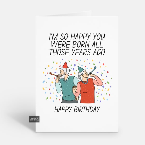 Unique Funny Birthday Card For Him Or Her 