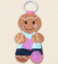 Knitting Gingerbread Decoration - Embroidered Knitting Lover Keepsake - Image 3