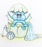 New Baby Boy Card - Baby Dragon Egg  - Image 4