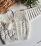 Designer Baby Hand Knitted Cardigan 0-6 months nths size - Image 8