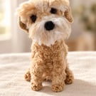 22cm Handmade Pet Replica Keepsake – Custom Needle-Felted Dog or Cat
