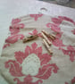 Peg Bag with Large Red flowers (pegs not included)