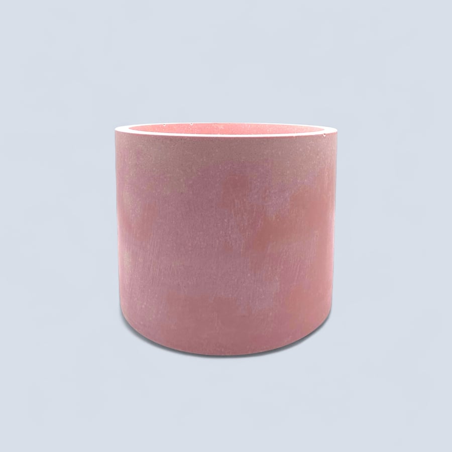 Large Round Flamingo Pink Plant Pot  - Modern Pot Holder 