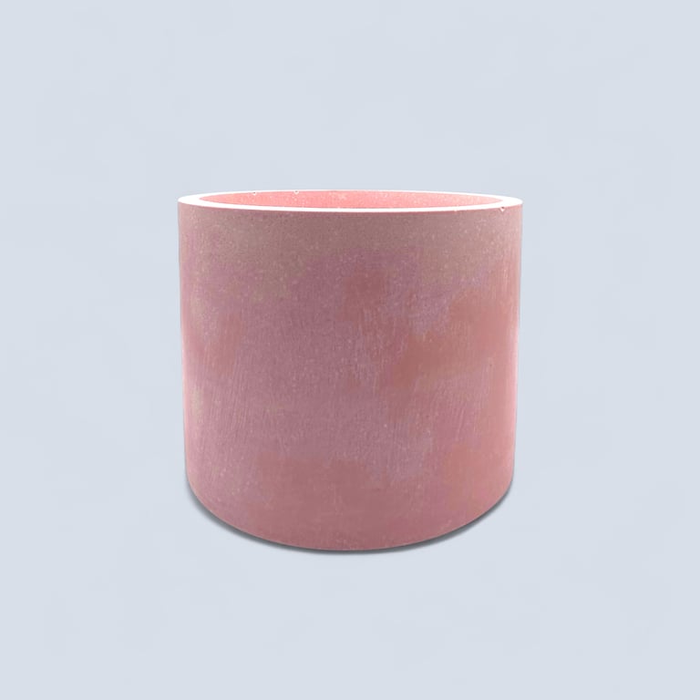 Large Round Flamingo Pink Plant Pot  - Modern Pot Holder 