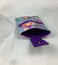 Hummingbird phone case, Birds pouch, Detachable strap, Handmade - Image 7