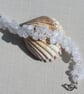 White Crackled Quartz Gemstone Bracelet "White Mist" - Image 6