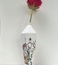 5-Sided Hand Painted Porcelain Bud Vase - Image 3