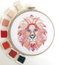 Lion Embroidery Kit - Embroidery Kit - Image 1