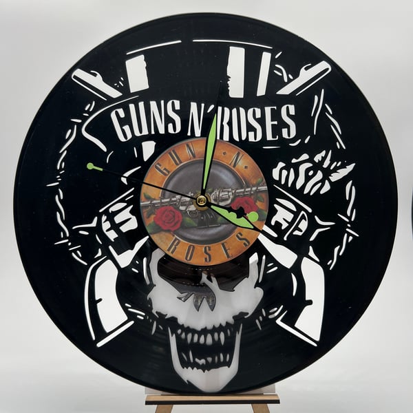 Guns and Roses Clock