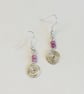 Handmade spiral earrings 