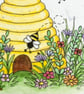 Plantable Wildflower Seed Card - Any Occasion  - Blank Card - Beehive - Image 4