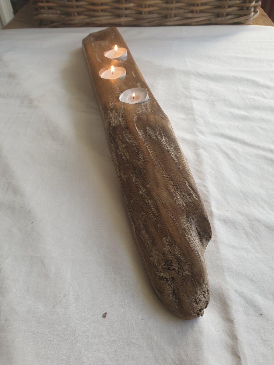Driftwood candle holder ((dch2)