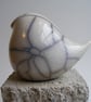 Raku glazed round bird (2) - Image 4