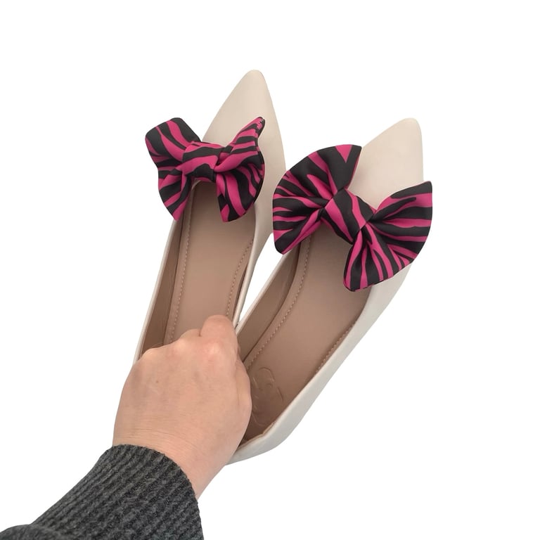 Handmade Bow Shoe Clips – Stylish Accessories for Flats, Heels & Sneakers