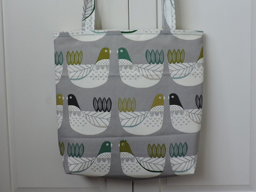 Tote Bag Shopping Bag Craft Bag Birds Handmade