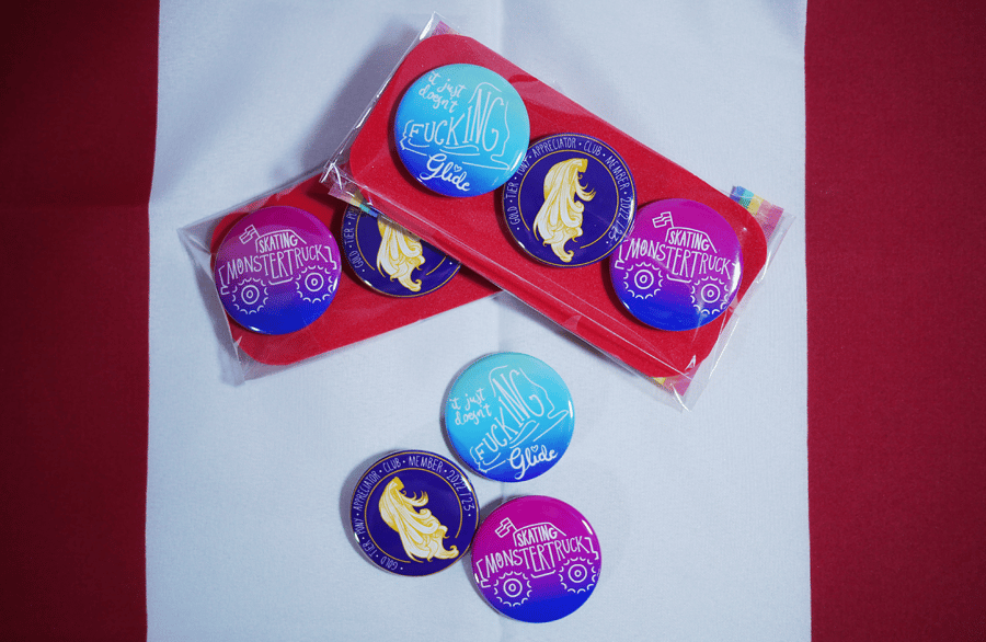 Motivational Pin Badge Trio