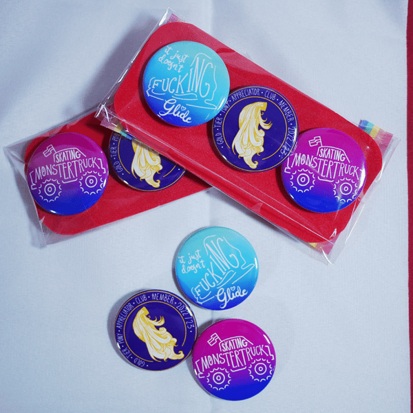 Motivational Pin Badge Trio