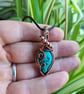 Tibetan Turquoise & Copper Necklace Pendant Gift Crystal Jewellery Jewelry  - Image 6