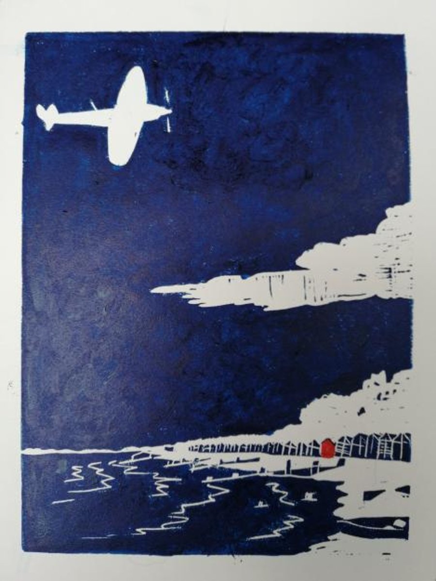 Spitfire over the solent