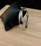 "Trillion" - Sterling Silver Russian Bangle - Made to any size - Interlocking 