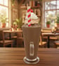 Chocolate and Strawberry Milkshake Ice cream Sundae Fake Dessert Shop Party prop - Image 4