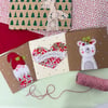 Stitched Christmas Card Set