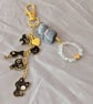 Simple Black Cat Bag Charm, Void Cat, Keyring  - Image 1
