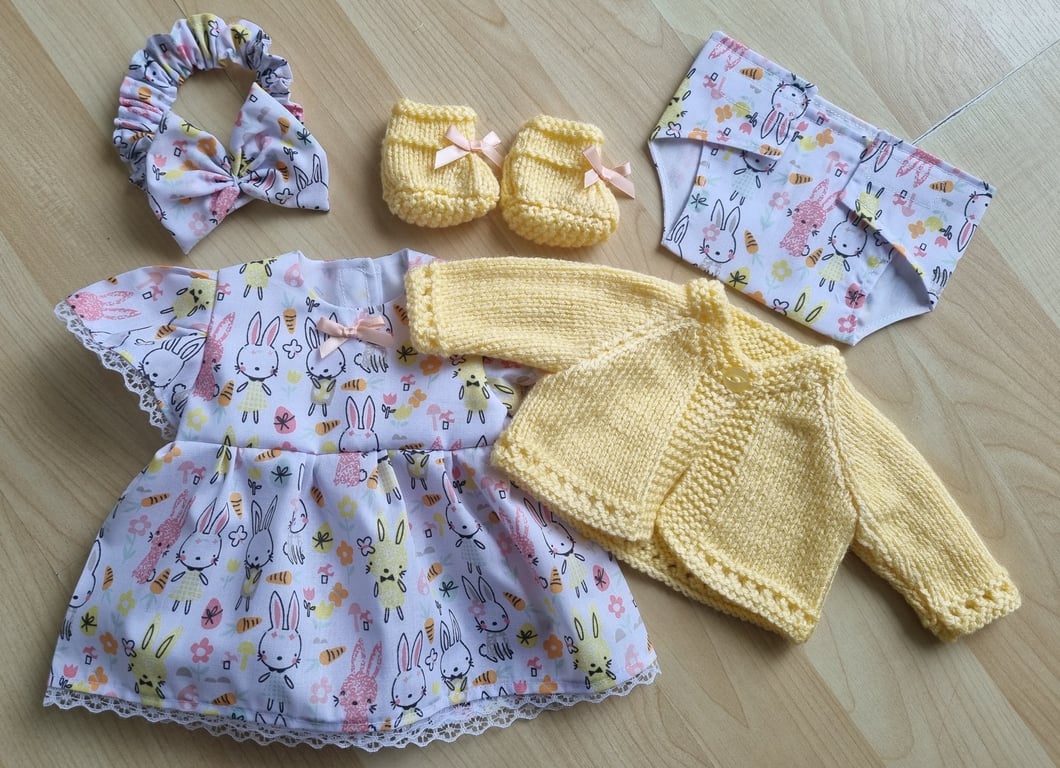 14 inch Dolls 5 piece Bunnies Set (88)