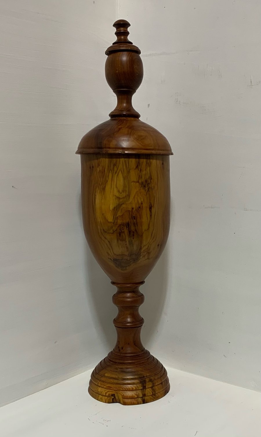 Large Yew Goblet with cover
