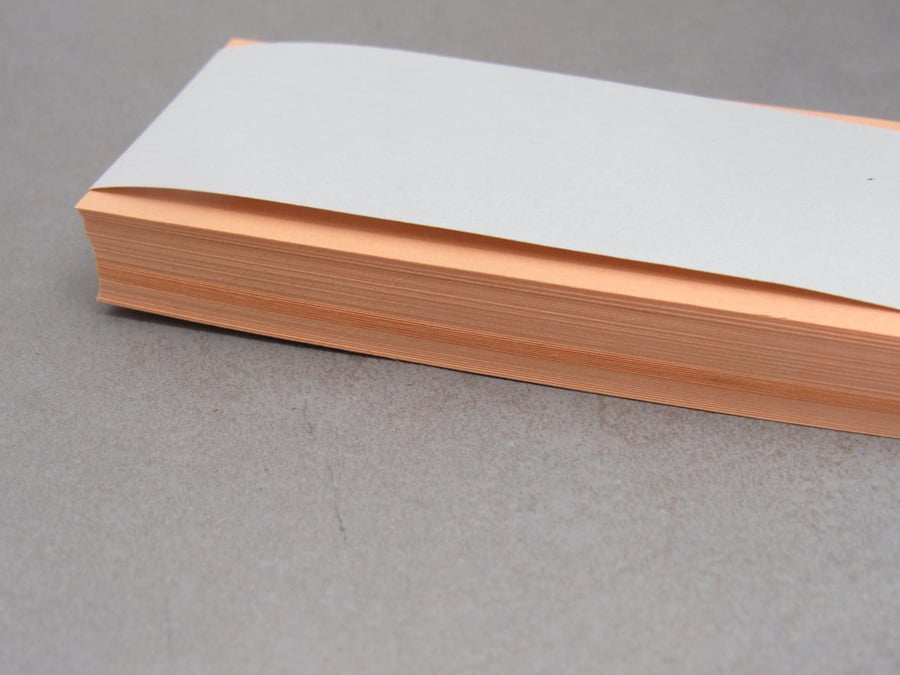 50 Small Light Orange Cards, Hang Tags